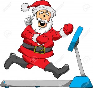 24054805-A-Cartoon-of-Santa-Running-on-a-Treadmill-Stock-Vector-santa-fitness-christmas